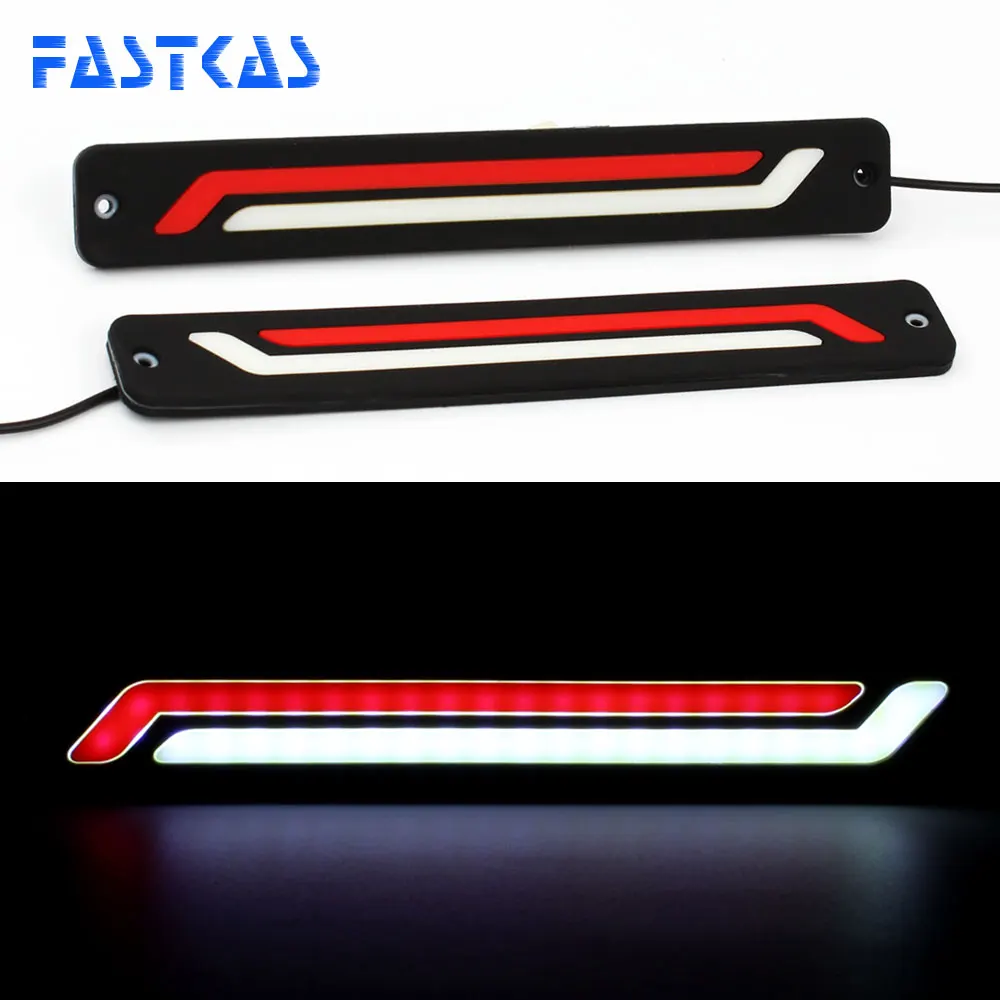 

Daytime Running Light 100% Waterproof LED DRL White and Red Color Day Light Fog Light Turning Signal Flexible Car Running Light