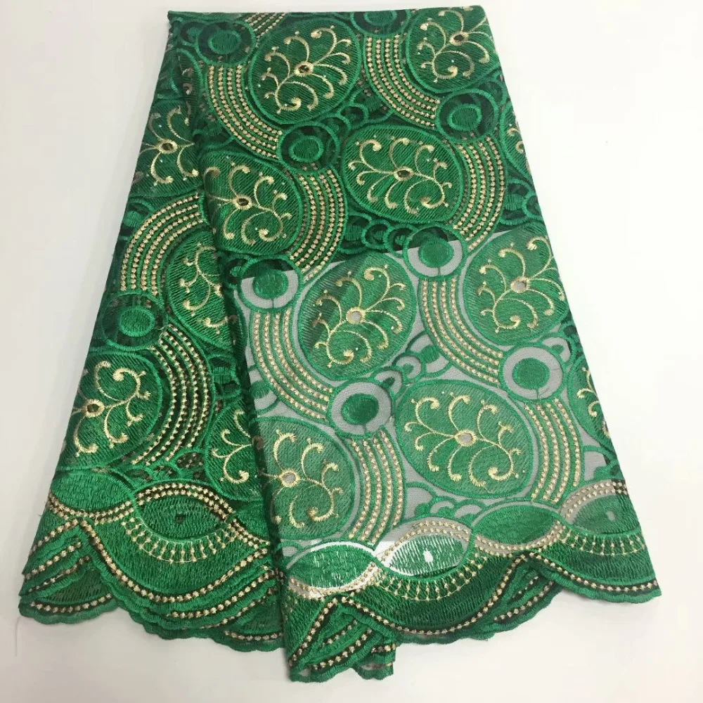 New Designs Green African French Lace Fabric High Quality Nigeria ...