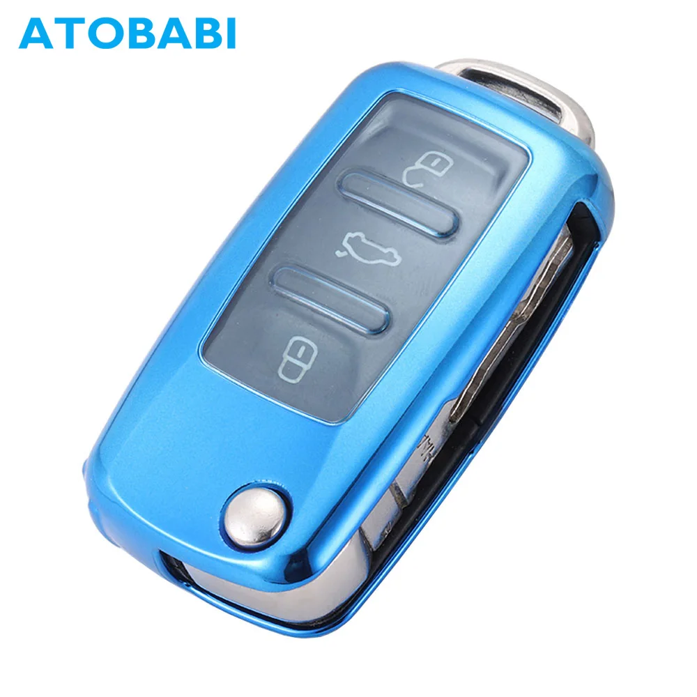 ATOBABI TPU Car Key Case Remote Fob Shell Holder Protector Skin for