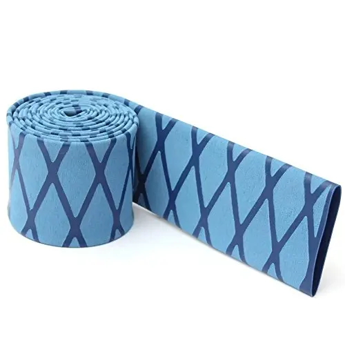 

1meter of 30mm Diameter (50mm flat)Fishing Rod Pole Handle Non Slip GripTextured Heat Shrink Tubing sleeve for fishing rod