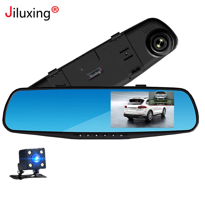 Автомобильный видеорегистратор Jiluxing H03S FHD 1080P 4 3 дюйма автомобильная камера