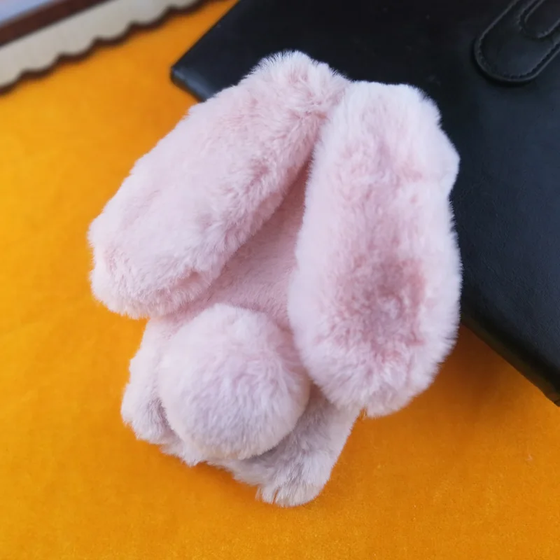

Geruide Rabbit Ear Hair Fur Cute Case For BQ Strike BQS-5020 Bling Diamond Soft Cover For BQ BQS-5050 Strike Selfie warm case