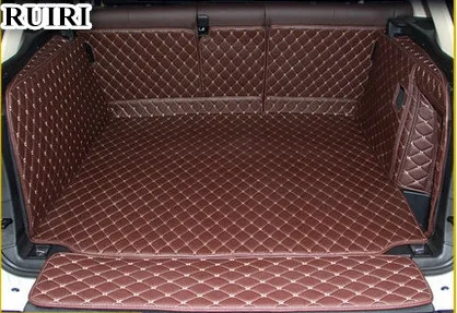 

High quality! Full set car trunk mats for BMW X5 F15 2018-2014 waterproof cargo liner mat boot carpets for X5 2017,Free shipping