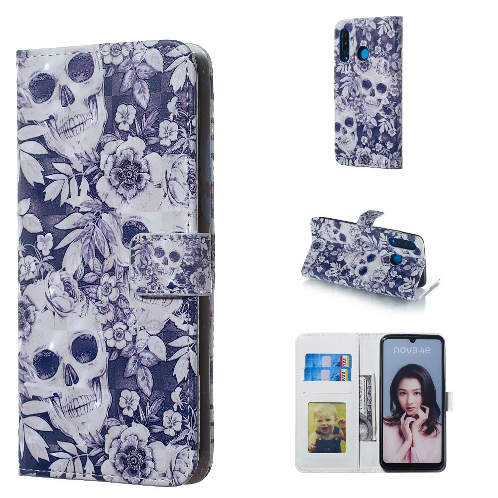 Флип кожаный чехол для Coque huawei P30 Lite чехол Флип Бумажник Стенд чехол для телефона для Etui Hawei P30 Lite P30Lite обложка книги
