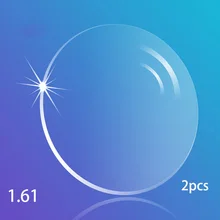 Superficie asférica 1.61 Alto Índice de Calidad IClear Monofocales Ópticos Lente HMC, EMI Asphere Anti UV Lentes de Prescripción
