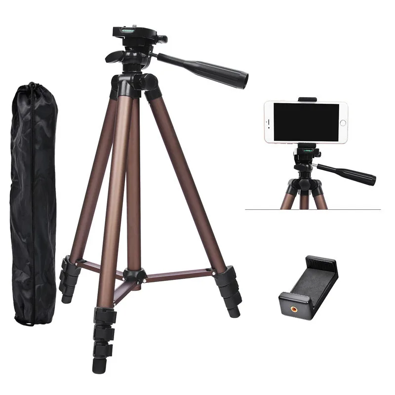  fosoto Professional Camera Tripod Stand Portable Aluminum Stand With Holder for Canon Nikon Sony DS