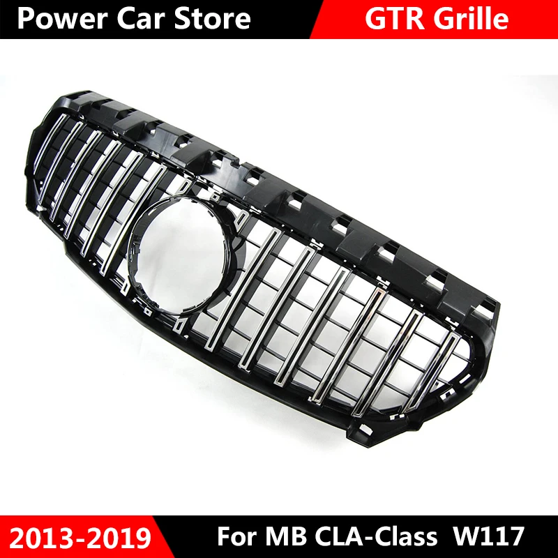 Передняя решетка для автомобиля GTR Style Mercedes Benz W117 CLA180 CLA200 CLA250 CLA260 CLA45 Для AMG 2013 2016/2017