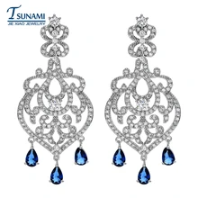 Высококачественные Четырехцветные серьги из циркона, свадебные украшения для девочек, ER-118