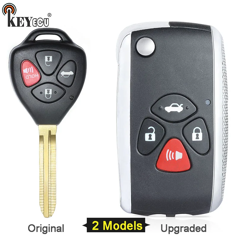 KEYECU для Toyota Land Cruiser FJ Rav4 Yaris Venza оригинальный/модифицированный откидной пульт