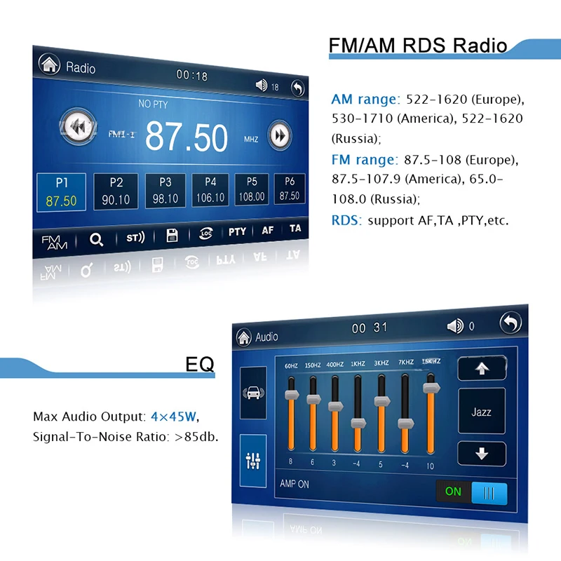 Perfect Eunavi Double 2 Din Universal Car Dvd Player Stereo Radio With Gps Navigation Head Unit Cd Mp3 Usb Bluetooth Dual Core In Dash 9