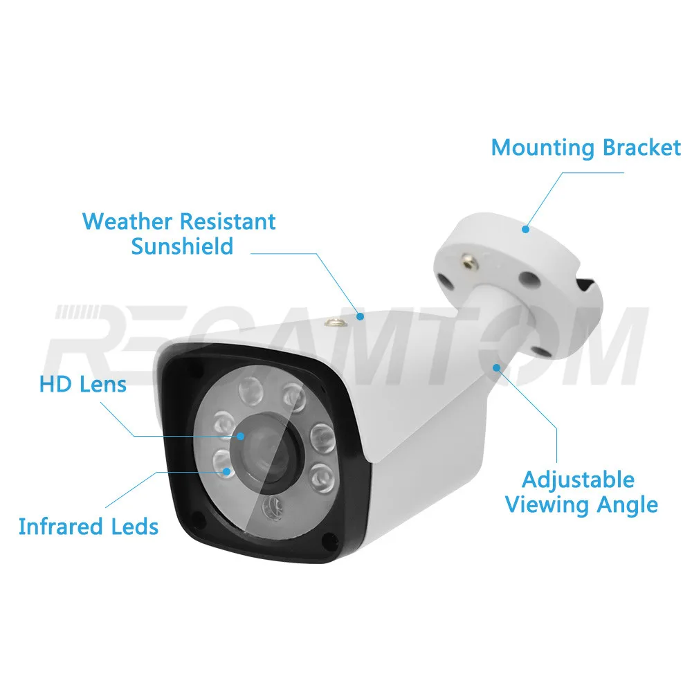 4CH 1080P AHD Kit CCTV Camera System DVR Home Security Video Monitor Indoor Outdoor Cameras 2.0MP Surveillance IR Night Vision (14)