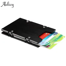 Aelicy мужской Карманный Кошелек Алюминиевый держатель для кредитных карт портативный Rfid блокирующий дорожный держатель для карт для женщин