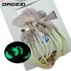 DAGEZI 30pcs/pack Luminous Fishing Hook 12-18# Barbed Hooks Pesca Tackle Accessories High Carbon Steel fishing Hooks ► Photo 1/6