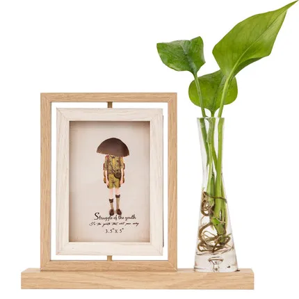 Набор рамок 5 дюймов креативная двухсторонняя рамка для картин гидропонное растение фоторамка настольные украшения фото