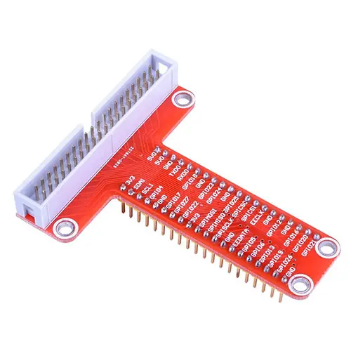 RPi GPIO Breakout Expansion Board+ 40pin Flat Ribbon Cable for Raspberry Pi 3 2 Model B& B - Color: only board