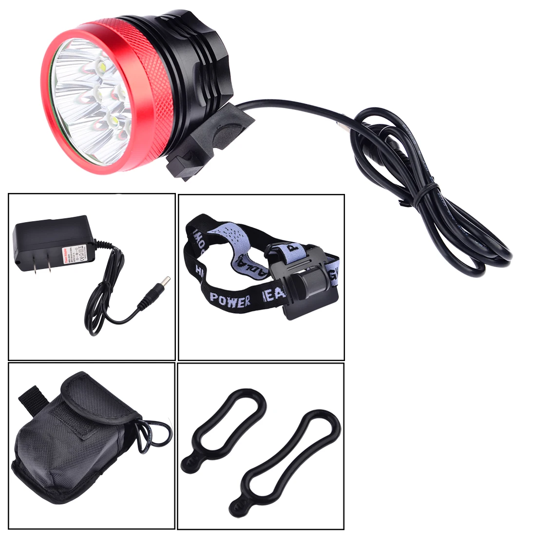 

Bicycle Accessories 9x Cree XML T6 LED 7200 Lumen Bike lights Bycicle Bicycle Front Light and Headlight Headlamp 7200mAh Battery