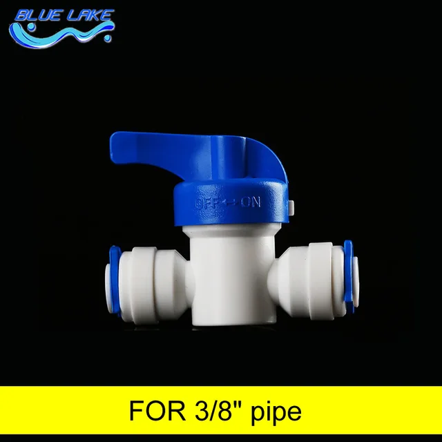 Water purifier Flush ball valve,for 3/8" Water pipes connector,Push in