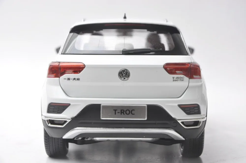 1:18 литая модель для Volkswagen VW T-ROC белый внедорожник игрушечный автомобиль миниатюрный коллекционный подарок TROC T Roc