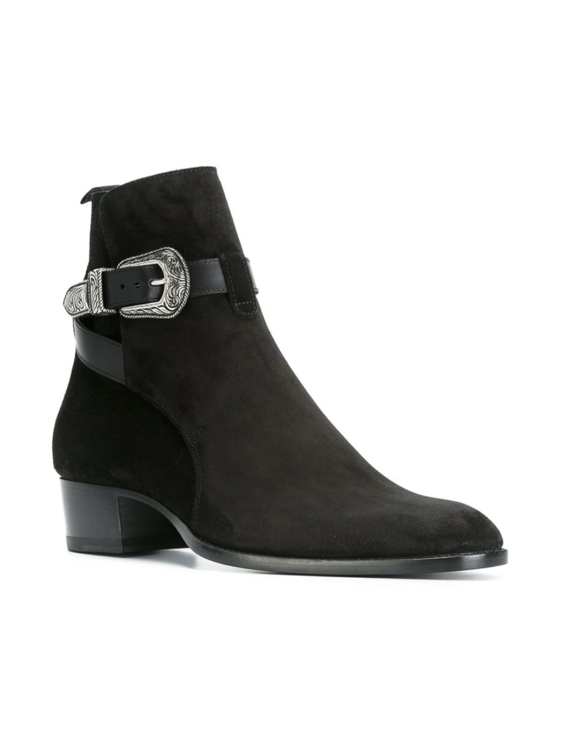 mens buckle chelsea boots