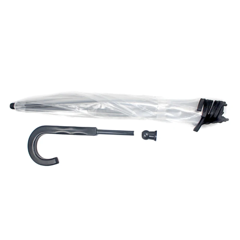 

Useful Transparent Pet Dog Umbrella with Leash Extra Long Handle Strong Pre-Assembled for Dogs Pet Hogard JY17