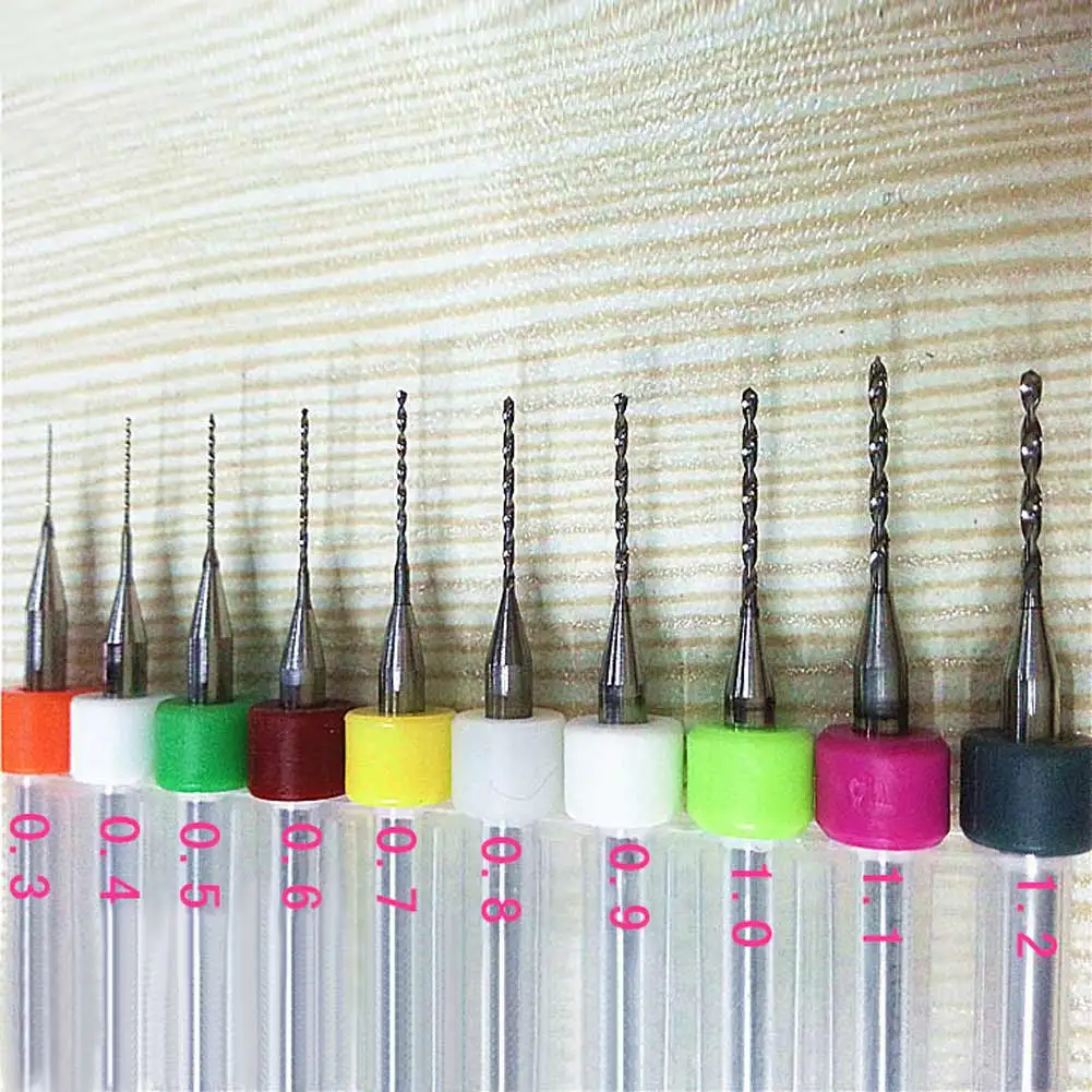 Buy 10Pcs Micro Mini Twist Drill Bits Set PCB carving