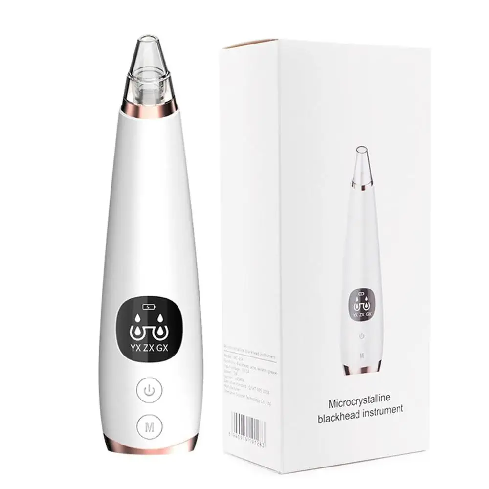 

Household Rechargeable Vacuum Blackhead Remover Facial Vacuum Pore Cleaner Nose Pimple Acne Removal Face Skin Care Device