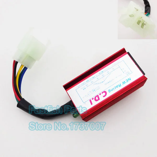 

Aluminum 6 Pin AC CDI Racing CDI Box Square For 150cc 200cc 250cc ATV Quad Electric Parts