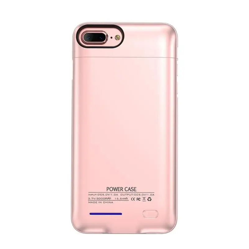 Rose Gold 4200 мАч Внешний Аккумулятор Чехол зарядное устройство банк питания для iPhone 6P 6SP - Color: Rose Gold