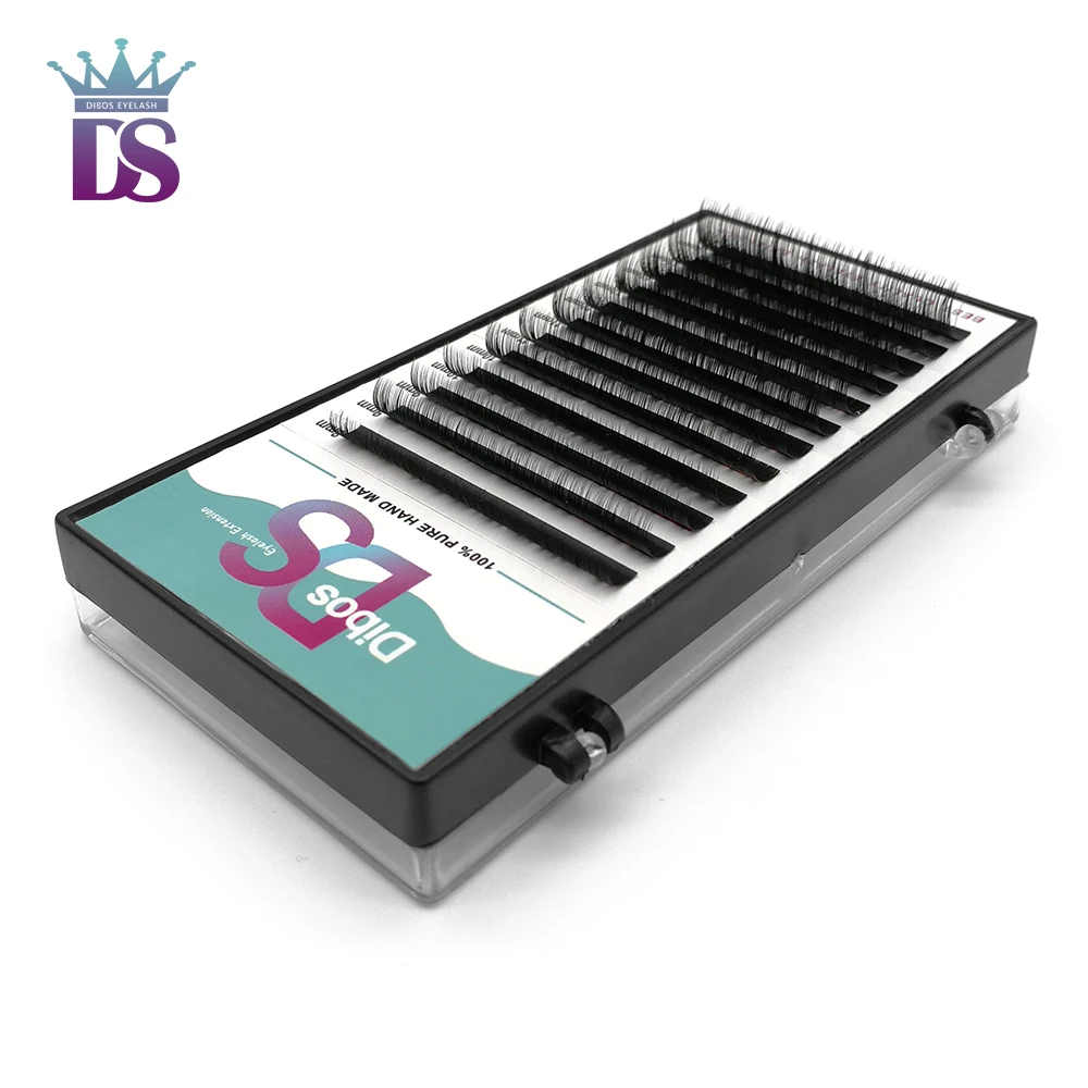 

Dibos 1 pc 0.05 12 rows C/D Curl Mink Eyelash Extension Thin and Soft Material 3d 6d Voluming Lashes Tray Lash free shipping