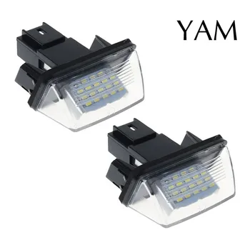 

1 Pair 18 LED License Number Plate Lights Lamp For Peugeot 206 207 307 308 406 Citroen C3/C4/C5/C6