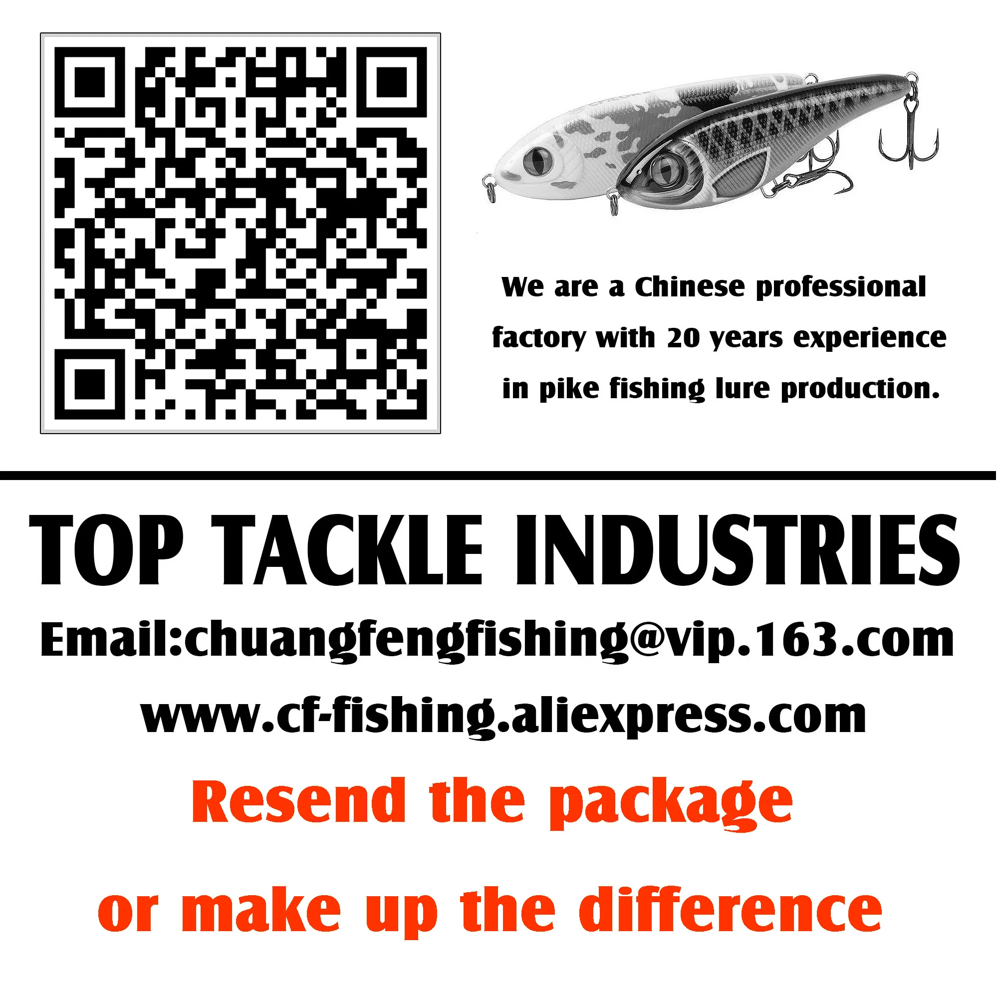 

The link is used to make up the difference or resend the package