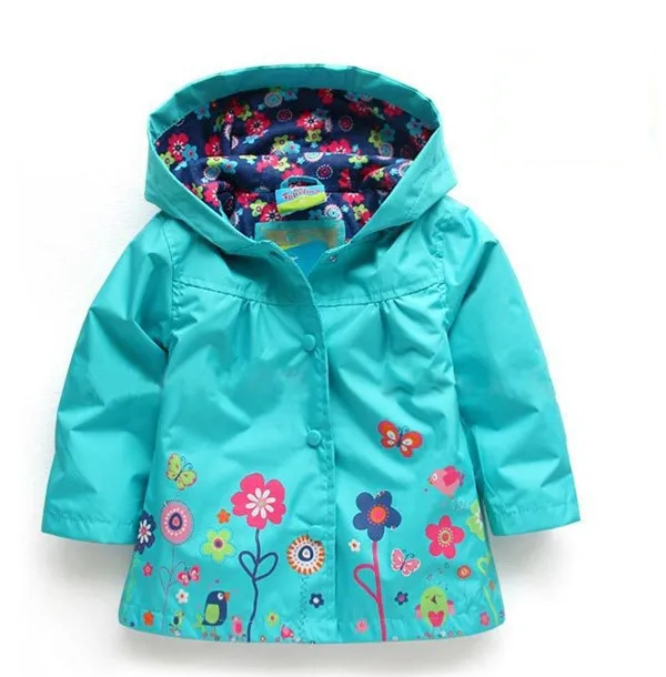 Модная верхняя одежда для маленьких девочек, верхняя одежда и пальто, новейшее Брендовое Детское пальто, спортивная куртка для малышей на весну-осень, пальто для девочек - Цвет: Небесно-голубой
