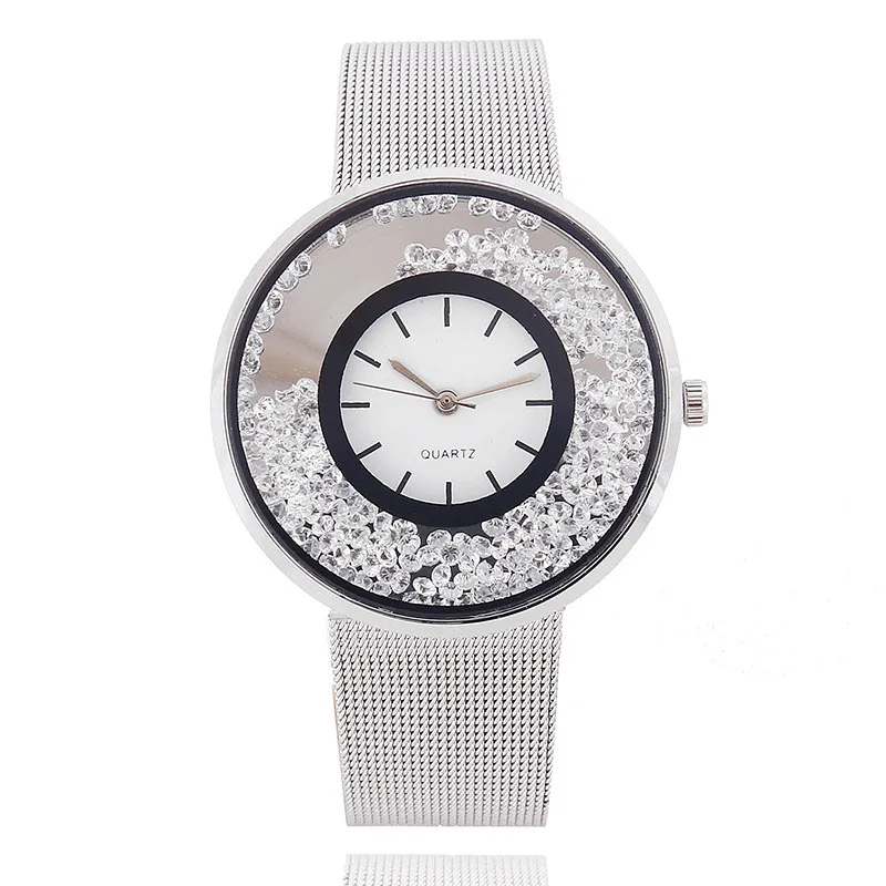 Новинка montre femme Роскошные Кварцевые часы женские модные элегантные блестящие
