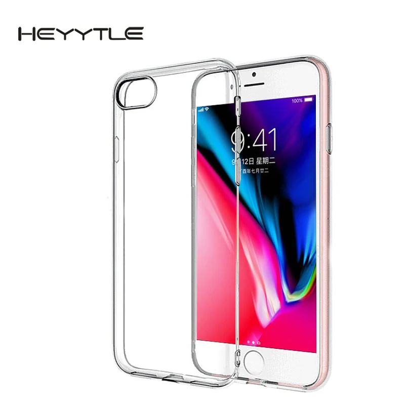 Heyytle чехол для телефона iPhone 6 6S 7 8 Plus X 5 5S SE 4 4S мягкая задняя крышка высокая