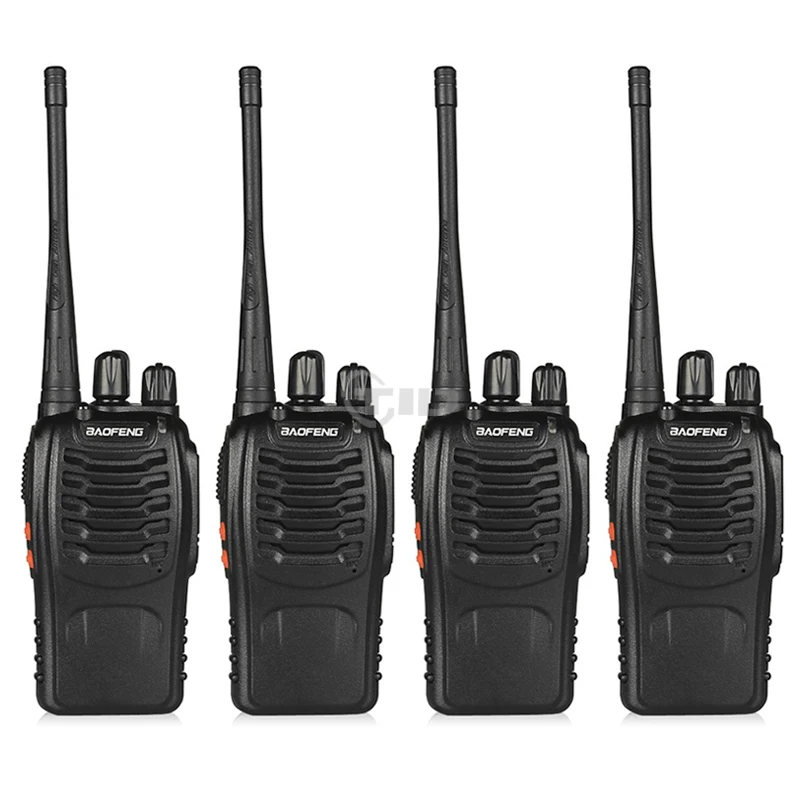 4pcs BaoFeng BF-888S Walkie Talkie UHF400-470MHZ Portable Ham baofeng 888s CB Radio