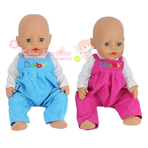 

2color choose 1set=coat+pants clothes Wear for 43cm/17inch Zapf Baby Born ,Children best Birthday Gift(only sell clothes)