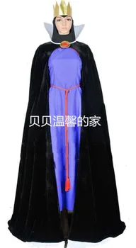 

2016 Snow White Adult Women Evil Queen Luxury Dress Halloween Cartoon Cosplay Costume Custom Made