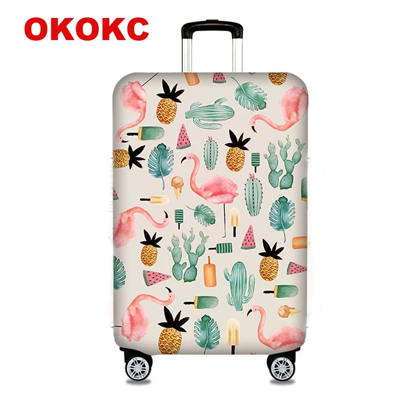 

OKOKC Flamingos Suitcase Protective Trunk Covers Apply To 18~32Inch Case Elastic Travel Luggage Cover Stretch Case Dust Cover