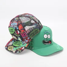Мультфильм Рик и шапка Морти мистер Meeseeks причудливый Регулируемый Casquette бейсболка хип-хоп Snapback кепки s головные уборы