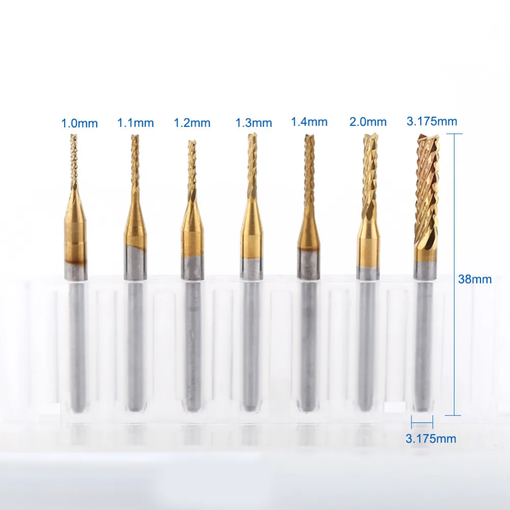 

Hot Sale End Mill Bit 3.175mm / 0.125 Shank Diameter Cemented Carbide Engraving Bit Carving Drill