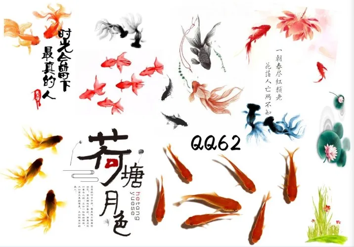 

5pcs musical note Lotus and goldfish transparent material With use of epoxy Mold Making Jewelry Tool filling for DIY jewelry