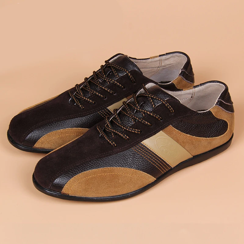 

Soft Tai Chi Shoes, Head Layer Genuine Leather Back Leather Martial Art shoes, Practice kung fu wingchun shoe