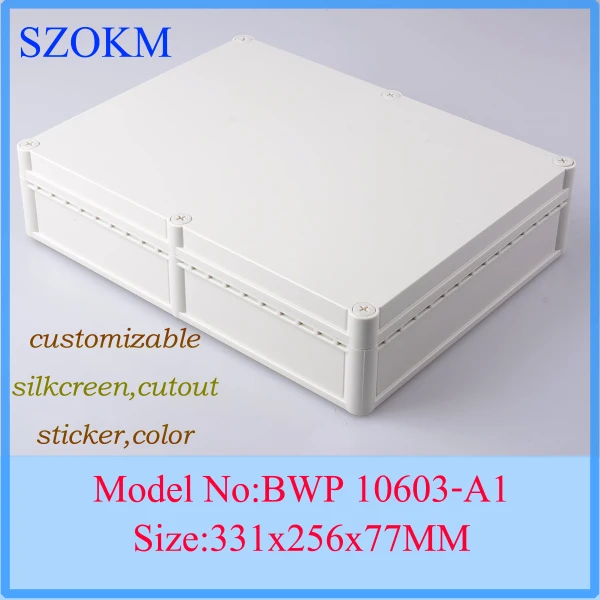 

1 piece plastic electronic project box plastic electronics enclosure small plastic box 331x256x77 mm