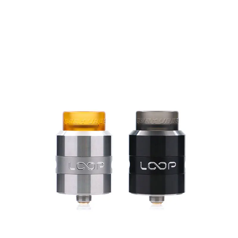 

Newest Geekvape loop RDA 24mm RDA vape with Unique W shaped build deck minimizes leakage RDA for vape 510 box mod