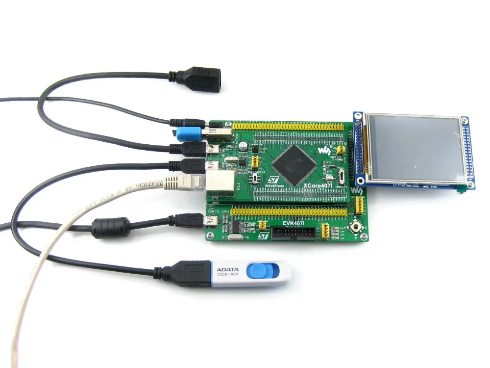Плата STM32 STM32F407IGT6 MCU core Board с IOs USB Ethernet NandFlash Cortex M4 макетная плата =