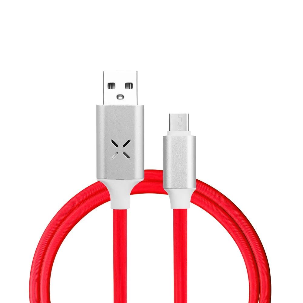 

New Voice control Flowing LED Glow Light USB Data Sync Charge Cable for Samsung Android Voice Control LED Flash Data Cord