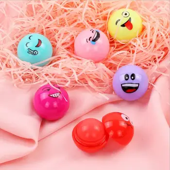 

48 pcs 6 colores QQ expresión esférica lápiz labial hidratante duradero hidratante esférico lápiz labial