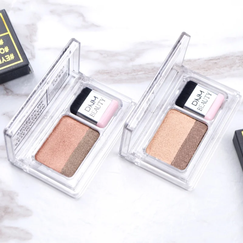 Makeup Magazine Lazy Eyeshadow Stamp Holiday Edition тени для век двойной Цвет Shimmer Палитра длительный натуральный телесный