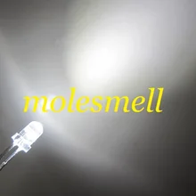 1000 шт 3 мм белый свет свечи мерцание ультра яркая Мерцающая Белая светодиодная свеча Белый светодиодный s