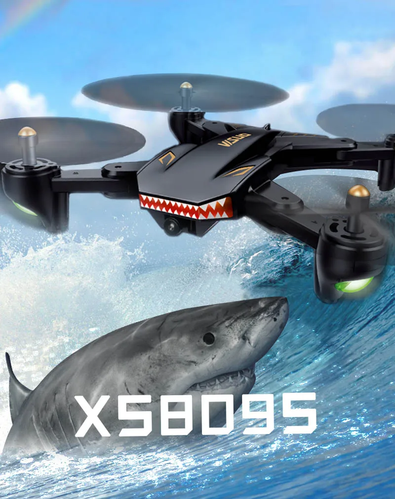 VISUO XS809S Профессиональный складной Дрон с камерой 2MP HD WiFi FPV селфи широкоугольный Радиоуправляемый квадрокоптер Вертолет игрушка для мальчика VS XS816